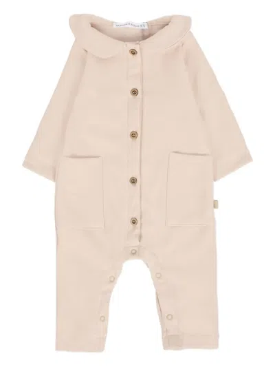 Bamboom Collared Babygrow In Neutral