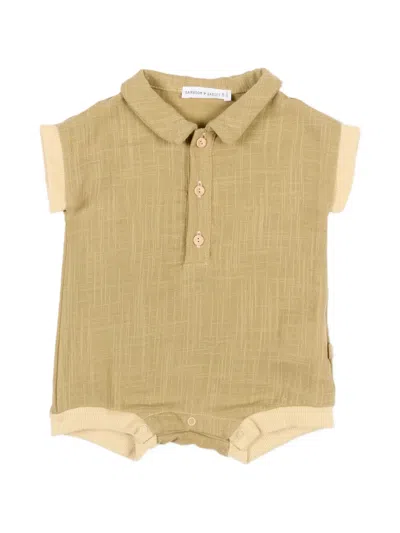 Bamboom Babies' Collared Romper In Neutral