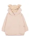 Bamboom Ear-detail Hoodie In Pink