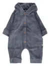 Bamboom Hooded Babygrow Set In Gray
