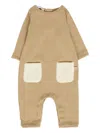 Bamboom Patch-pocket Romper In Brown