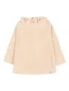 Bamboom Ruffled Long-sleeve Top In Neutral