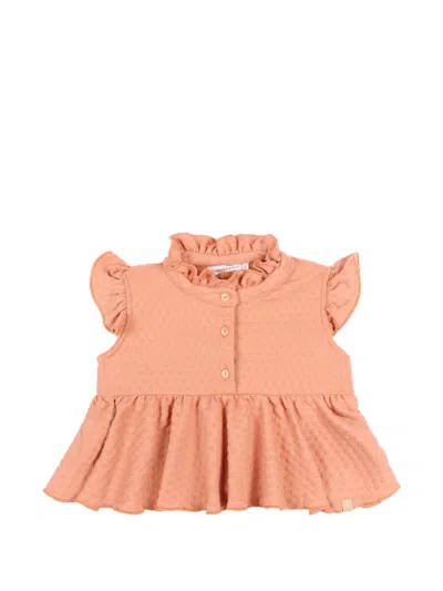 Bamboom Babies' Ruffled Top In Orange