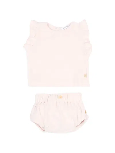 Bamboom Babies' Ruffled Tracksuit In Pink