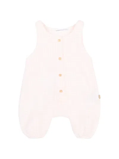 Bamboom Babies' Square-pattern Rompers In Pink