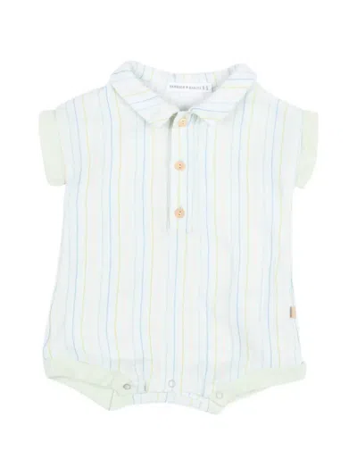 Bamboom Babies' Striped Romper In White