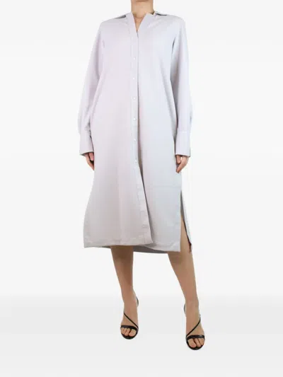 Pre-owned Bamford Long-sleeve Shirt Dress In Gray