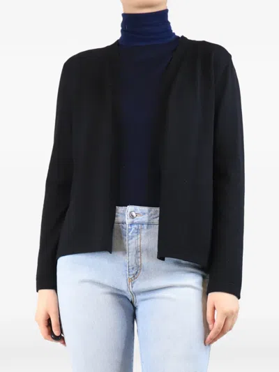 Pre-owned Bamford Pleated-back Cardigan In Black