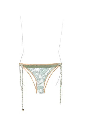 Banana Moon Blika Paisley-print Side-tie Bikini Bottoms In Multi