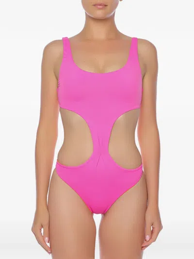 Banana Moon Cut-out Swimsuit In Pink