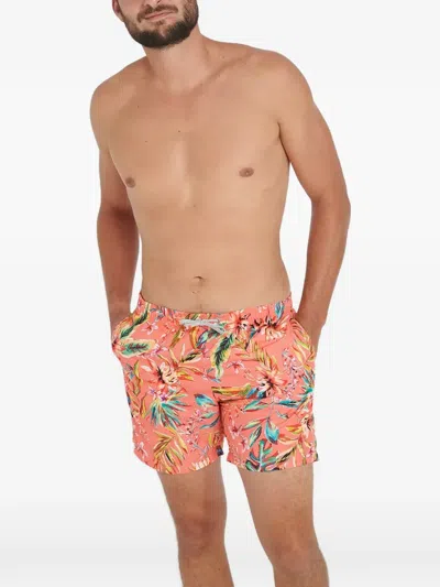 Banana Moon Kentfield Floral-print Drawstring Swim Shorts In 핑크