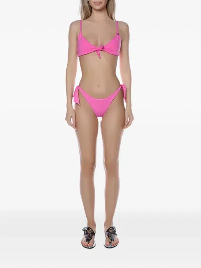 Banana Moon Loko Knot-detail Bikini Top In Pink