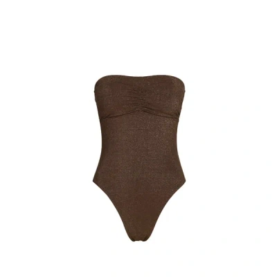Banana Moon Maillot De Bain Une Pièce In Brown