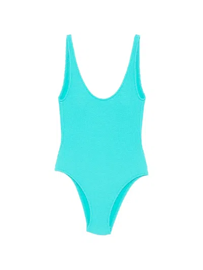 Banana Moon Badeanzug Mit U-ausschnitt In Blue