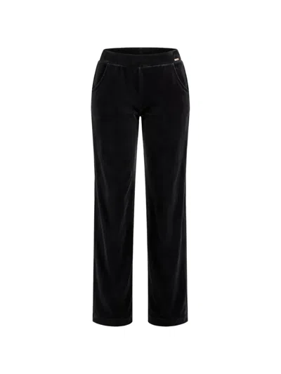 Banana Moon Sealake Jogginghose Mit Samt-finish In Black