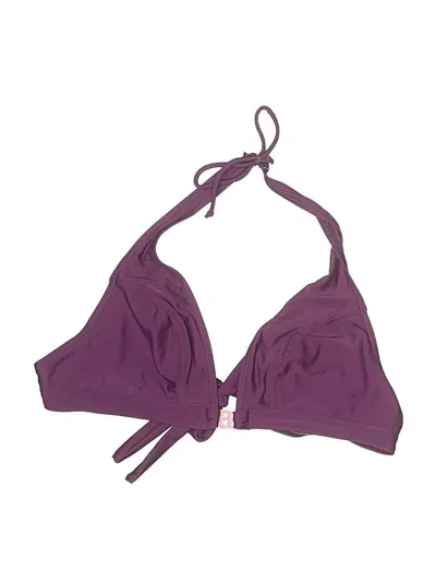 Pre-owned Banana Moon Swimsuit Top Purple Solid Pattern Swimwear