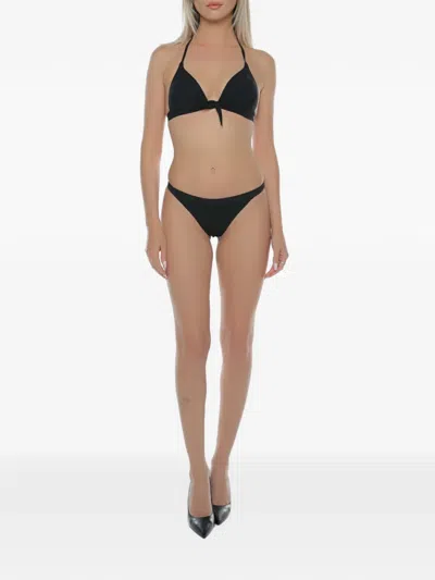 Banana Moon Tania Low-rise Bikini Bottoms In Black