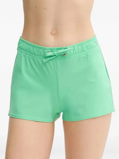 Banana Moon Tiwi Print Drawstring Swim Shorts In 그린