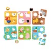 Banana Panda Match The Farm Animals Puzzles, Multi Color - 6 Per Set