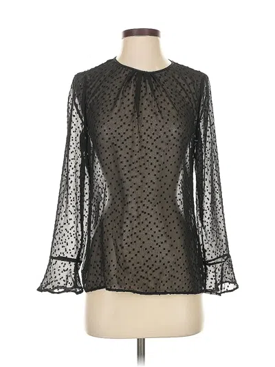 Pre-owned Banana Republic 3/4 Sleeve Blouse In Black