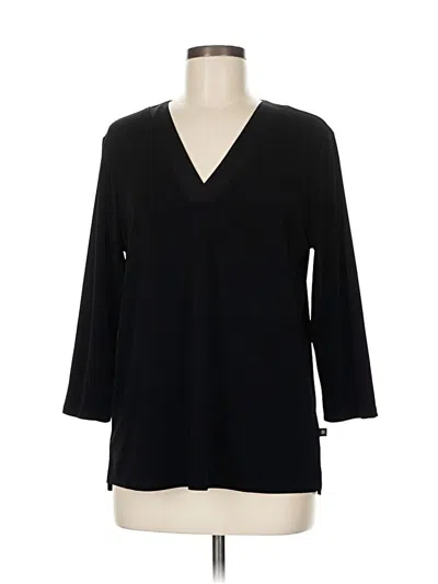 Pre-owned Banana Republic 3/4 Sleeve Blouse In Black