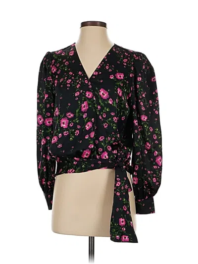 Pre-owned Banana Republic 3/4 Sleeve Blouse In Black