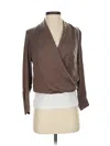 Banana Republic 3/4 Sleeve Blouse In Brown