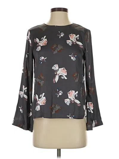 Banana Republic 3/4 Sleeve Blouse In Gray