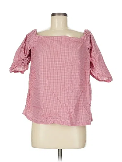 Pre-owned Banana Republic 3/4 Sleeve Blouse In Pink