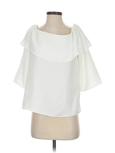Pre-owned Banana Republic 3/4 Sleeve Blouse In White