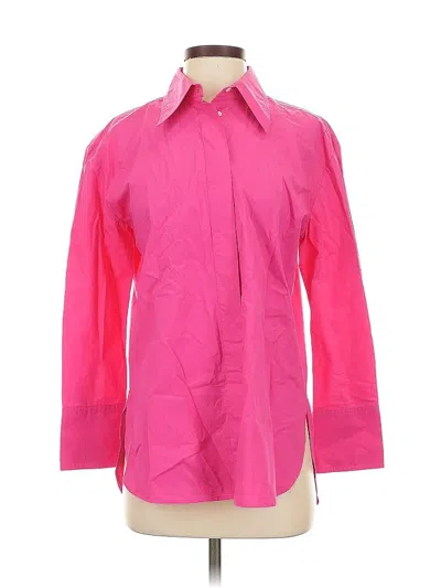 Pre-owned Banana Republic 3/4 Sleeve Button Down Shirt In Pink
