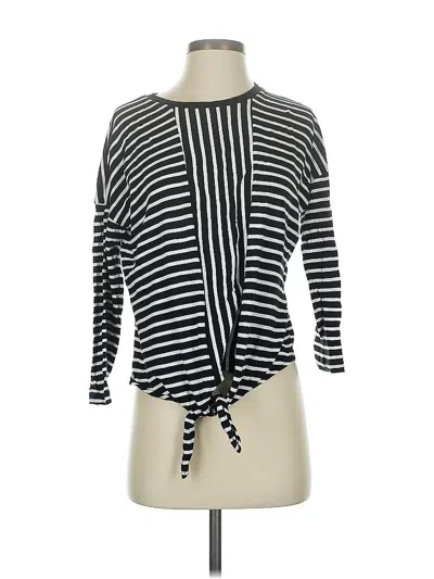 Pre-owned Banana Republic 3/4 Sleeve T-shirt In Black