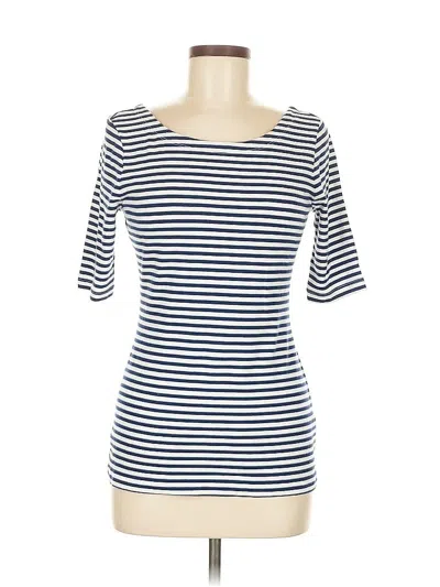 Pre-owned Banana Republic 3/4 Sleeve T-shirt In Blue