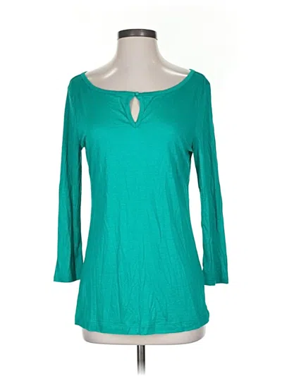 Pre-owned Banana Republic 3/4 Sleeve T-shirt In Blue