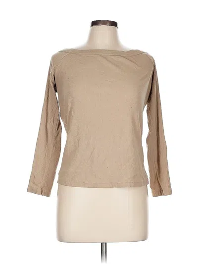 Pre-owned Banana Republic 3/4 Sleeve T-shirt In Brown