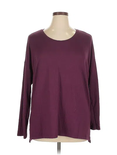 Pre-owned Banana Republic 3/4 Sleeve T-shirt In Burgundy