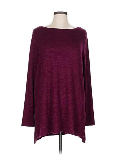 Pre-owned Banana Republic 3/4 Sleeve T-shirt In Burgundy