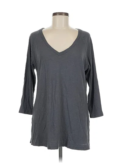 Pre-owned Banana Republic 3/4 Sleeve T-shirt In Gray