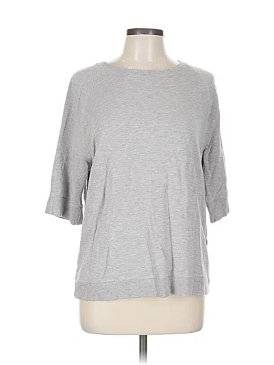Pre-owned Banana Republic 3/4 Sleeve T-shirt In Gray