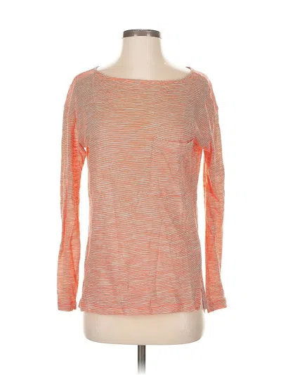 Pre-owned Banana Republic 3/4 Sleeve T-shirt In Orange