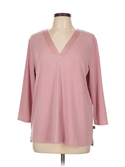 Pre-owned Banana Republic 3/4 Sleeve T-shirt In Pink