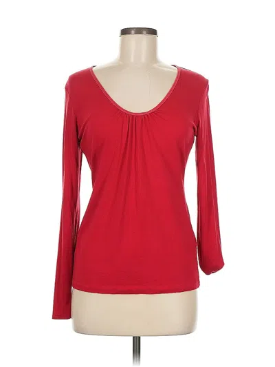 Pre-owned Banana Republic 3/4 Sleeve T-shirt In Red