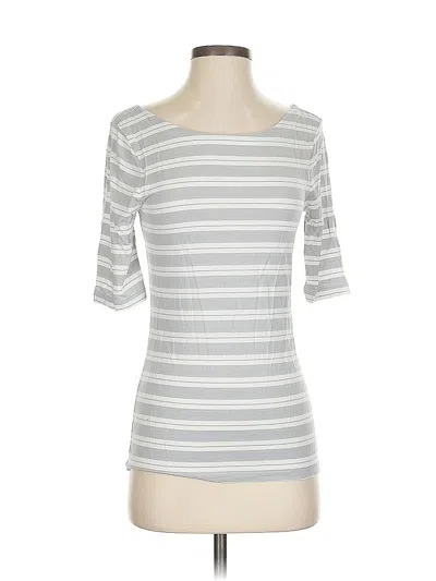 Pre-owned Banana Republic 3/4 Sleeve T-shirt In Silver