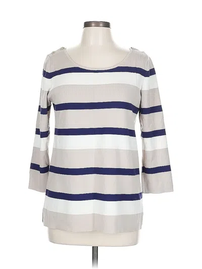 Pre-owned Banana Republic 3/4 Sleeve T-shirt In Silver