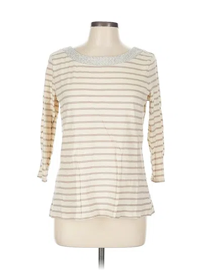 Pre-owned Banana Republic 3/4 Sleeve T-shirt In White