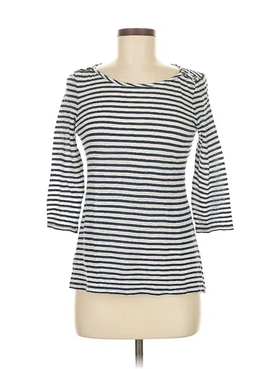 Pre-owned Banana Republic 3/4 Sleeve T-shirt In White