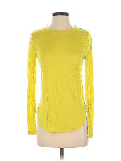 Pre-owned Banana Republic 3/4 Sleeve T-shirt In Yellow
