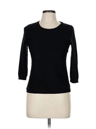 Pre-owned Banana Republic 3/4 Sleeve Top Black Boatneck Tops