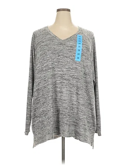 Banana Republic 3/4 Sleeve T-shirt In Gray
