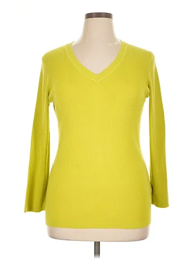 Pre-owned Banana Republic 3/4 Sleeve T-shirt In Yellow